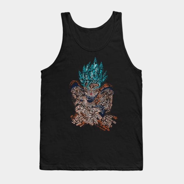 Super Blue Kamehameha Tank Top by 666hughes